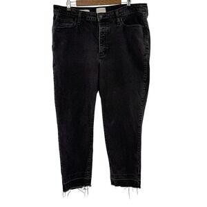 Universal Thread Plus Size High Rise Slim Straight Jeans 17S Raw Edge Normcore
